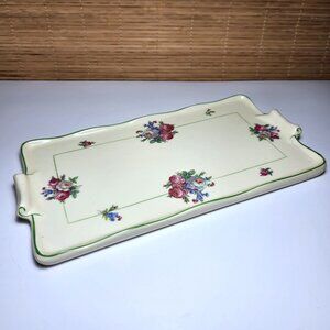 Holland Cheese Plate Platter Bone China Transferware South Holland Vintage 40s